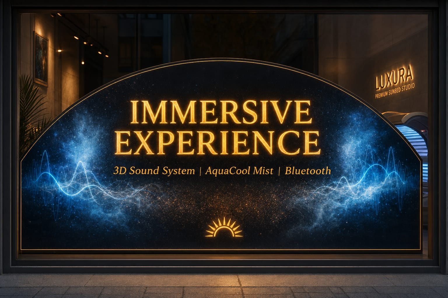 Immersive Experience — 3D Sound System, AquaCool Mist, Bluetooth